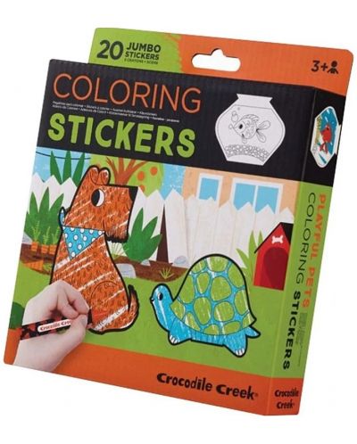 Abțibilduri de colorat Crocodile Creek - Animale jucăușe - 1