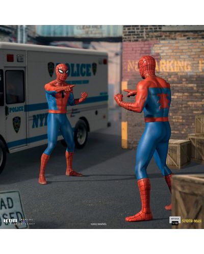 Statuetă Iron Studios Marvel: Spider-Man - Spider-Man (60's Animated Series) (Pointing) - 10