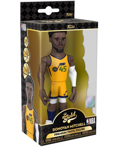 Statuetă Funko Gold Sports: Basketball - Donovan Mitchell (Utah Jazz) (Ce'21), 13 cm - 3