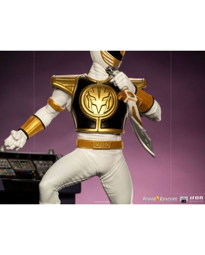 Statueta Iron Studios Television: Mighty Morphin Power Rangers - White Ranger, 22 cm - 8
