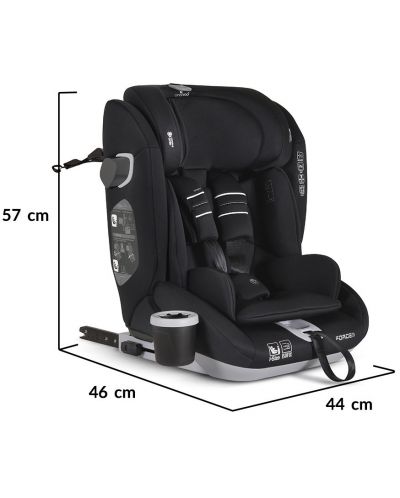 Scaun auto Cangaroo - Force, i-Size, IsoFix , 76-150 cm, negru - 10