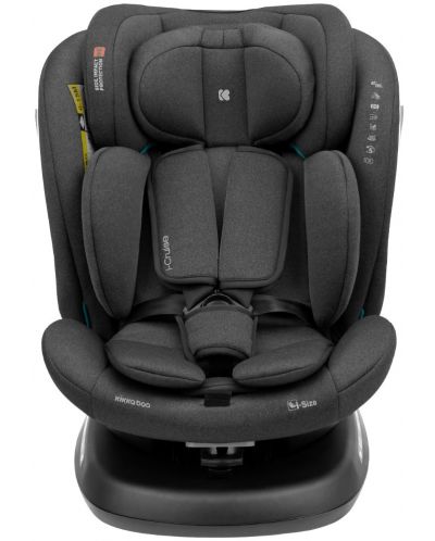 Scaun auto KikkaBoo - i-Cruise, IsoFix, i-Size, 40-150 cm, Dark Grey - 2