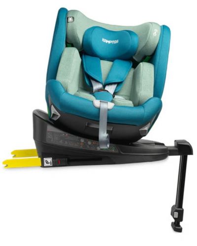 Scaun auto Caretero - Kamptos, IsoFix, i-Size, 40-150 cm, albastru - 4