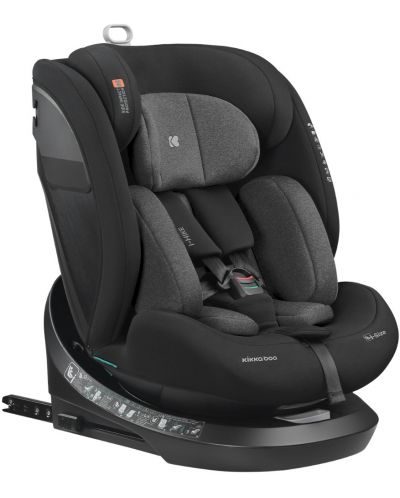 Scaun auto KikkaBoo - i-Hike, IsoFix, i-Size, 40-150 cm, Dark Grey - 1