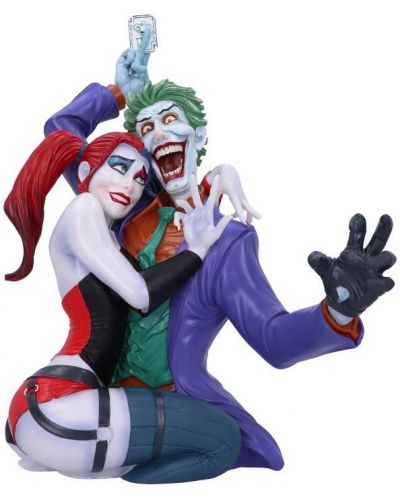 Bust de statuetă Nemesis Now DC Comics: Batman - The Joker and Harley Quinn, 37 cm - 1