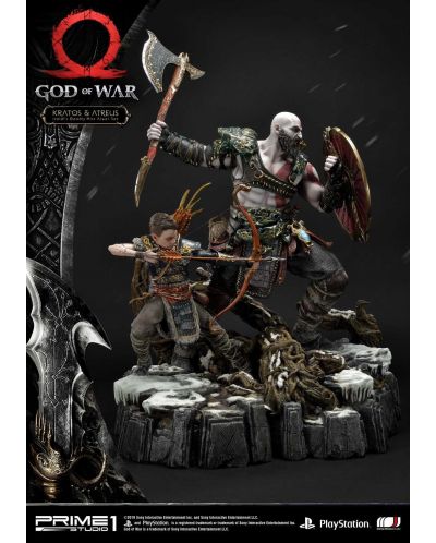 Statueta Prime 1 Games: God of War - Kratos & Atreus (Deluxe Version), 72 cm - 4