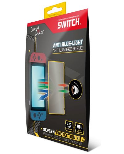 Protector de sticla Steelplay - 9H Anti-blue light Glass (Nintendo Switch) - 1