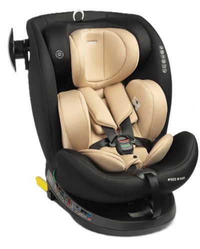 Scaun auto Caretero - Commo, IsoFix, i-Size, 40-150 cm, Bej - 1