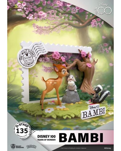 Statuetă Beast Kingdom Disney: Bambi - Diorama (100th Anniversary), 12 cm - 4