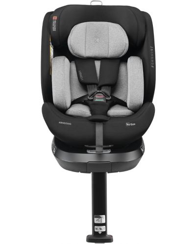 Scaun auto KikkaBoo - i-Orbit, IsoFix, i-Size, 40-150 cm, Light Grey  - 2