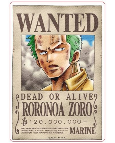 Autocolante ABYstyle Animation: One Piece - Luffy & Zoro Wanted Posters - 3