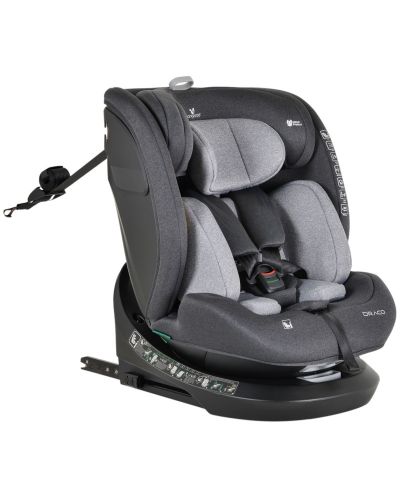 Scaun auto Cangaroo - Draco, 360°, I-Size, IsoFix, 40-150 cm, gri - 1