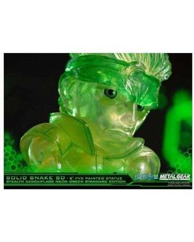 Statueta First 4 Figures Games: Metal Gear Solid - Snake Stealth Camouflage (Neon Green), 20 cm - 7