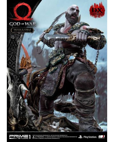 Statueta Prime 1 Games: God of War - Kratos & Atreus (Deluxe Version), 72 cm - 2
