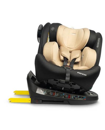 Scaun auto Caretero - Commo, IsoFix, i-Size, 40-150 cm, Bej - 8