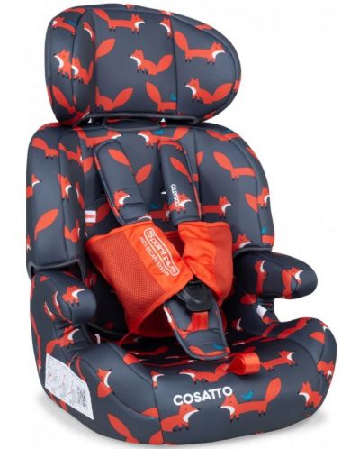 Scaun pentru masina Cosatto - Zoomi, 9-36 kg,  Charcoal Mister Fox - 3