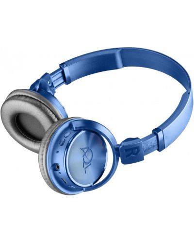 Casti stereo cu microfon Helios Bluetooth, AQL - albastre - 2
