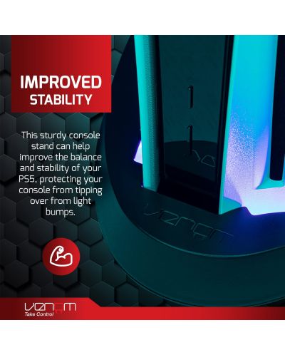 Suport pentru consola Venom Multi-Colour LED Stand (PS5) - 5