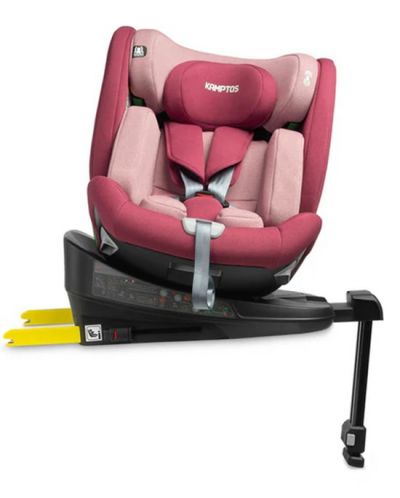 Scaun auto Caretero - Kamptos, IsoFix, i-Size, 40-150 cm, roz - 8