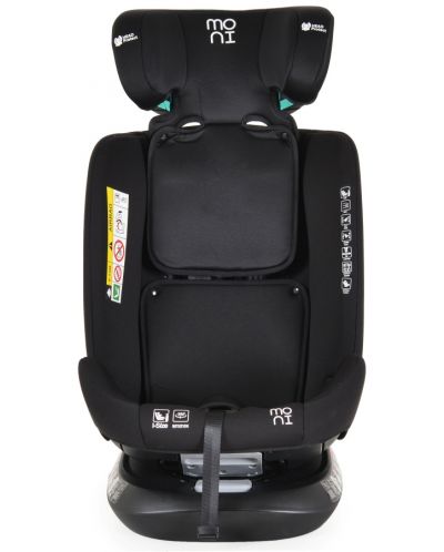 Scaun de masă pentru copii Moni - Serengeti, IsoFix, I-Size, 40-150 cm, negru - 8