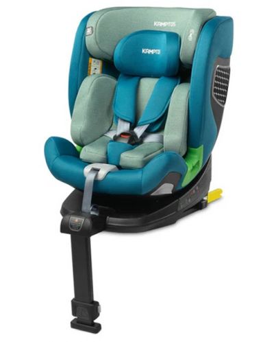 Scaun auto Caretero - Kamptos, IsoFix, i-Size, 40-150 cm, albastru - 2