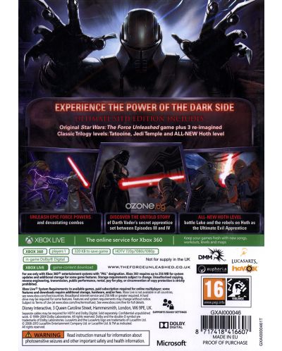 Star Wars: the Force Unleashed Ultimate Sith Edition (Xbox 360) - 3