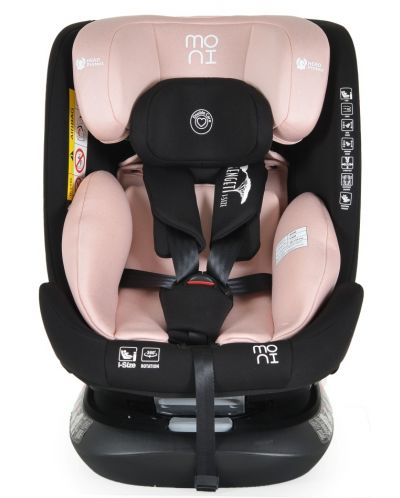 Scaun de masă pentru copii  Moni - Serengeti, IsoFix, I-Size, 40-150 cm, roz - 6