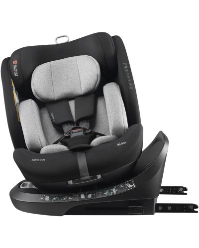 Scaun auto KikkaBoo - i-Hike, IsoFix, i-Size, 40-150 cm, Light Grey  - 4