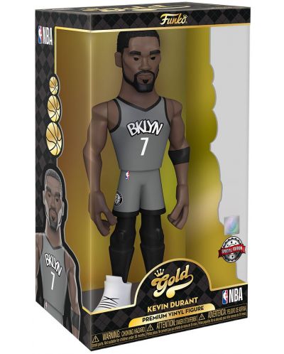 Statuetă Funko Gold Sports: NBA - Kevin Durant (Brooklyn Nets), 30 cm - 3