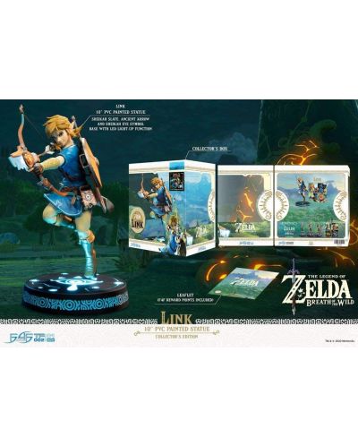 Statueta First 4 Figures Games: The Legend of Zelda - Link (Breath of the Wild), 25 cm - 9