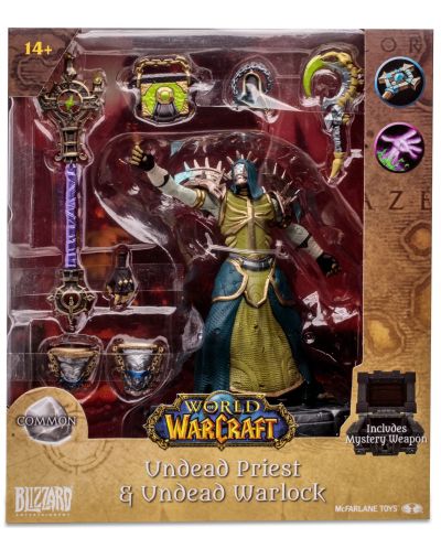Statuetâ McFarlane Games: World of Warcraft - Priest & Warlock (Undead), 15 cm - 9