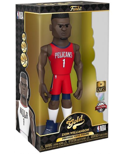 Statuetă Funko Gold Sports: Basketball - Zion Williamson (New Orleans Pelicans), 30 cm - 5