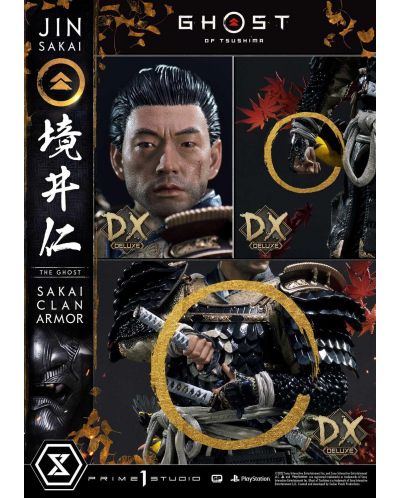 Figurină Prime 1 Games: Ghost of Tsushima - Jin Sakai (Sakai Clan Armor) (Deluxe Bonus Version), 60 cm - 6