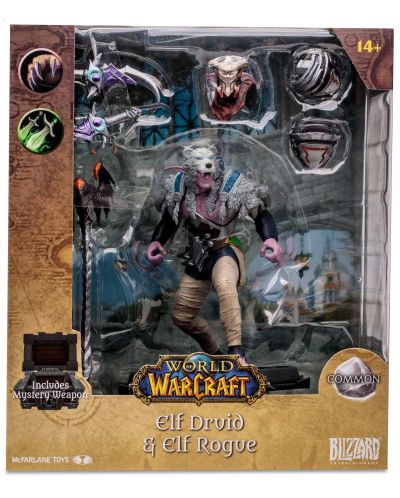 Statuetâ McFarlane Games: World of Warcraft - Elf Druid & Elf Rogue, 15 cm - 9