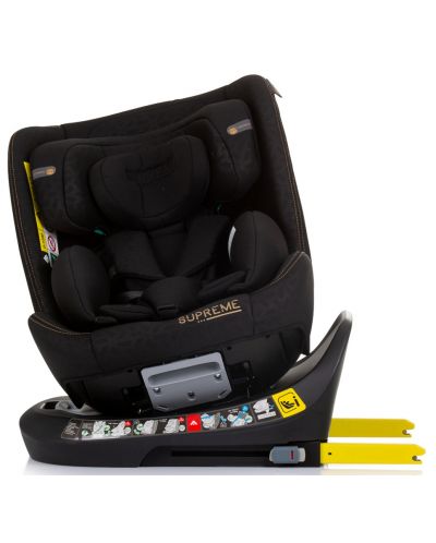 Scaun de masă pentru copii Chipolino - Supreme, 360°, IsoFix, i-Size, 40-150 cm, obsidian - 7