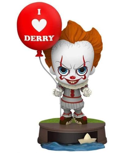 Statueta Hot Toys Movies: IT 2 - Pennywise with Balloon, 11 cm - 1