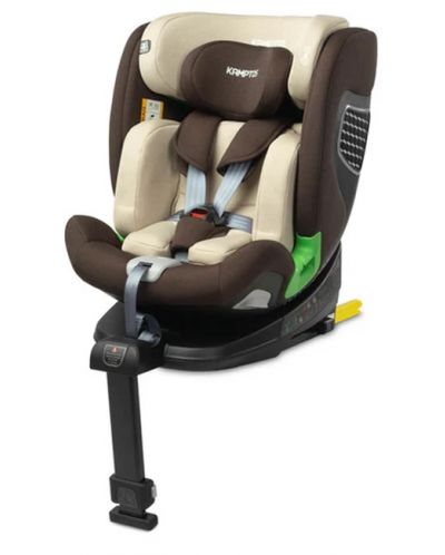 Scaun auto Caretero - Kamptos, IsoFix, i-Size, 40-150 cm, Bej - 2