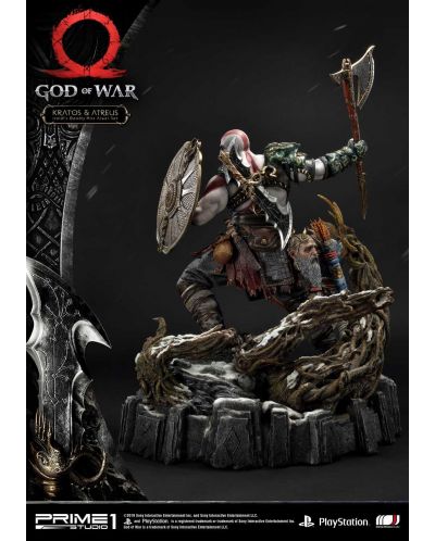 Statueta Prime 1 Games: God of War - Kratos & Atreus (Deluxe Version), 72 cm - 5