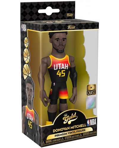 Statuetă Funko Gold Sports: Basketball - Donovan Mitchell (Utah Jazz) (Ce'21), 13 cm - 5