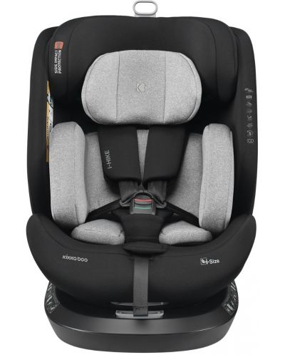 Scaun auto KikkaBoo - i-Hike, IsoFix, i-Size, 40-150 cm, Light Grey  - 2