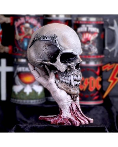 Figurina Nemesis Now Music: Metallica - Sad But True Skull, 22 cm - 6