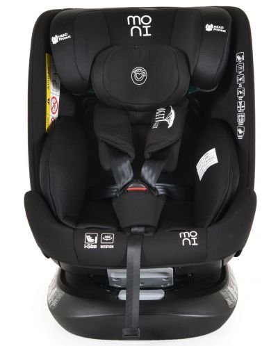 Scaun de masă pentru copii Moni - Serengeti, IsoFix, I-Size, 40-150 cm, negru - 6