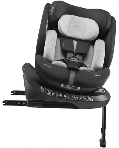 Scaun auto KikkaBoo - i-Orbit, IsoFix, i-Size, 40-150 cm, Light Grey  - 3