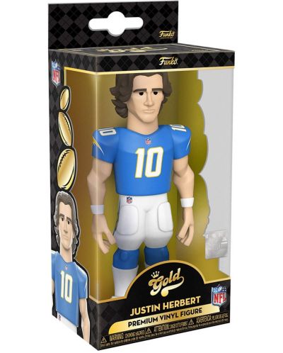 Statuetă Funko Gold Sports: NFL - Justin Herbert (Los Angeles Chargers), 13 cm - 3