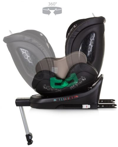 Scaun auto Chipolino - Maximus,  360°, I-Size, IsoFix, 40-150 cm, macadamia - 6