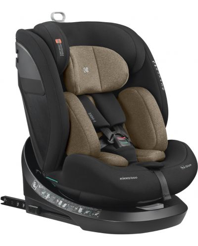 Scaun auto KikkaBoo - i-Hike, IsoFix, i-Size, 40-150 cm, Beige - 1