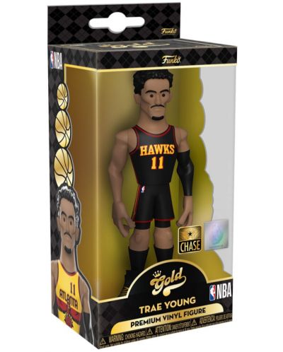 Statuetă Funko Gold Sports: Basketball - Trae Young (Atlanta Hawks), 13 cm - 5