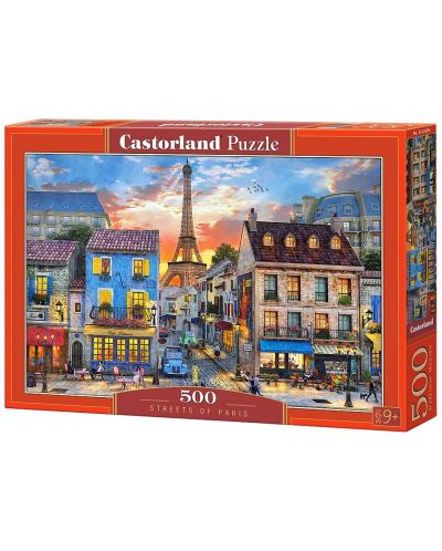 Puzzle Castorland de 500 piese - Strazile Parisului - 1