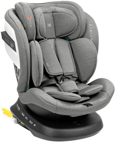 Scaun auto KikkaBoo - i-Cruise, IsoFix, i-Size, 40-150 cm, Light Grey - 1