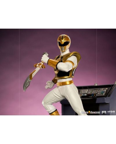 Statueta Iron Studios Television: Mighty Morphin Power Rangers - White Ranger, 22 cm - 5